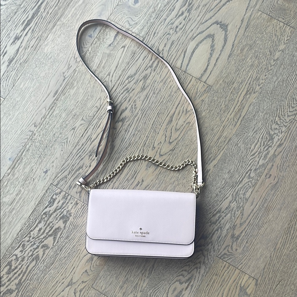 Kate Spade Pink Crossbody Bag with Flap Closure